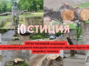 ПЕТЪР НИЗАМОВ алармира: Гола сеч на вековни дървета извършва незаконно община Бургас под пълна медийна тишина 2023 ПЕТЪР НИЗАМОВ алармира Гола сеч на вековни дървета извършва незаконно община Бургас под пълна медийна тишина