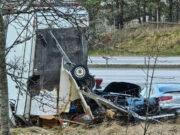 Husvagnskrasch på E4 2025 Husvagnskrasch på E4 2025