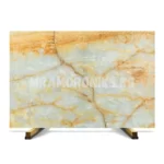 White Yellow Onyx Marble