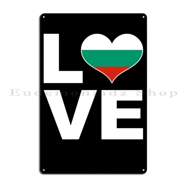 Kf sceaeebfcebd i love bulgaria metal plaque kitchen garage party club design wall cave tin sign poster