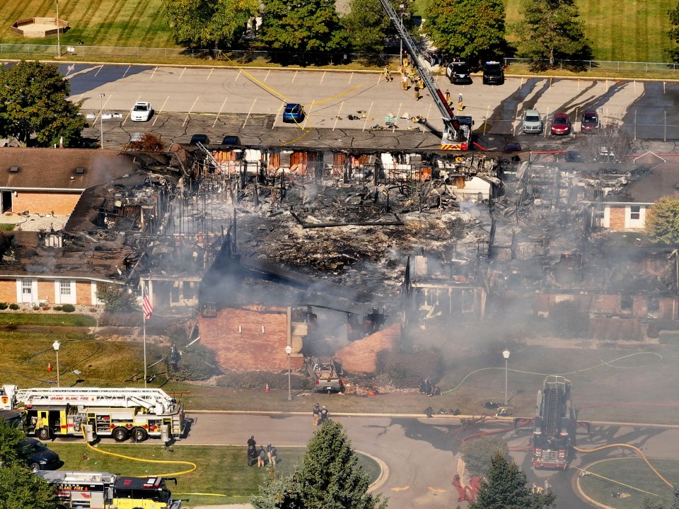 Emergency crews respond to a shooting at a church in michigan