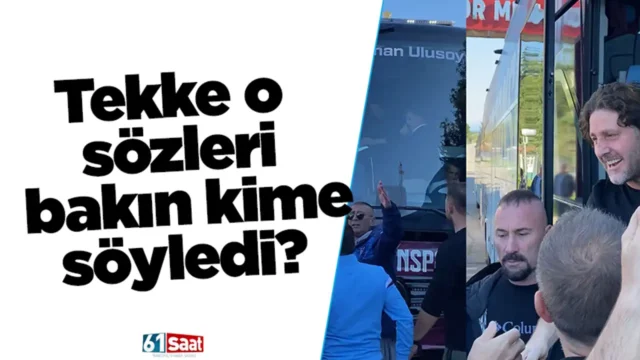 Tekke o sözleri bakın kime söyledi?