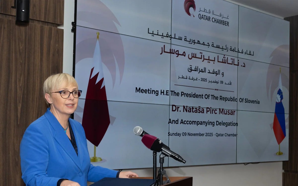 اقتصاد رئيسة سلوفينيا: اقتصادنا قوي ومتنوع ونرحب بالاستثمارات القطرية 2025 d8b1d8a6d98ad8b3d8a9 d8b3d984d988d981d98ad986d98ad8a7 d8a7d982d8aad8b5d8a7d8afd986d8a7 d982d988d98a d988d985d8aad986d988d8b9 d988d986 1 اقتصاد بن طوار: إمكانات واسعة لتعزيز التعاون بين قطاعات الاعمال في البلدين &nbsp; استضافت غرفة قطر في مقرها اليوم الأحد، فخامة... Iustitia. Bg رئيسة سلوفينيا: اقتصادنا قوي ومتنوع ونرحب بالاستثمارات القطرية 2025 2025-11-09 18:26:07 عدالة - iustitia. Bg اقتصاد