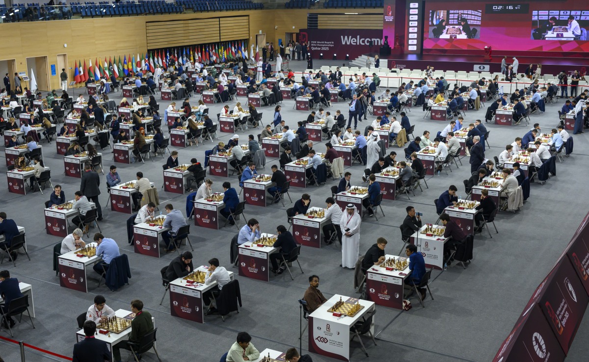غداً اختتام كأس العالم للشطرنج السريع والخاطف قطر 2025 2025