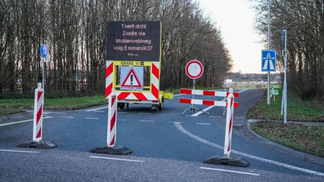 Na dagenlange afsluiting gaat A28 weer met een rijstrook open 2025