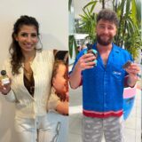 Die luxusartikel der ibes-teilnehmer: eva benetatou mit kissen und parfürm, umut tekin mit bartkamm und bräunungscreme und nicole belstler-boettcher mit kissen und concealer.