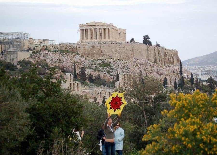 Clean Monday Acropolis Greece kites
