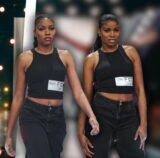 Die dortmunder zwillinge janet und juliet sehen sich auf dem gtnm-laufsteg zum verwechseln ähnlich.