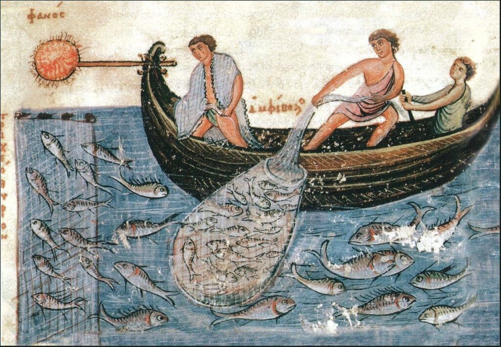 Byzantine empire era fishermen
