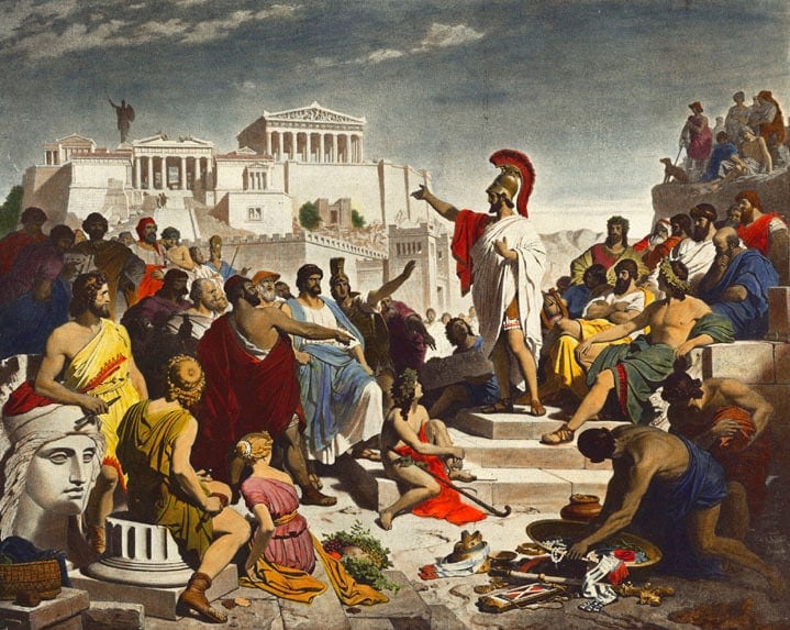 Pericles' Funeral Oration (Perikles hält die Leichenrede)