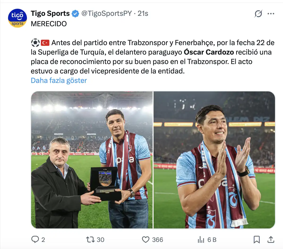 Trabzonspor yabancı basında da gündem cardozo! 2026 yabanc bas nda ndem cardozo 2026 2 trabzonspor iustitia. Bg trabzonspor'un eski futbolcusu oscar cardozo, fenerbahçe karşılaşması öncesinde teşekkür plaketi ile... Iustitia. Bg yabancı basında da gündem cardozo! 2026 2026-02-15 20:45:00 adalet - iustitia. Bg trabzonspor