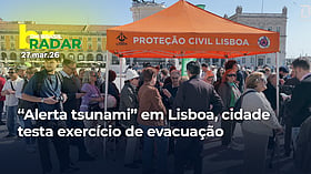 "Como cidadãos, temos que saber como proceder", diz brasileiro durante teste de alerta de tsunami em Lisboa 2026