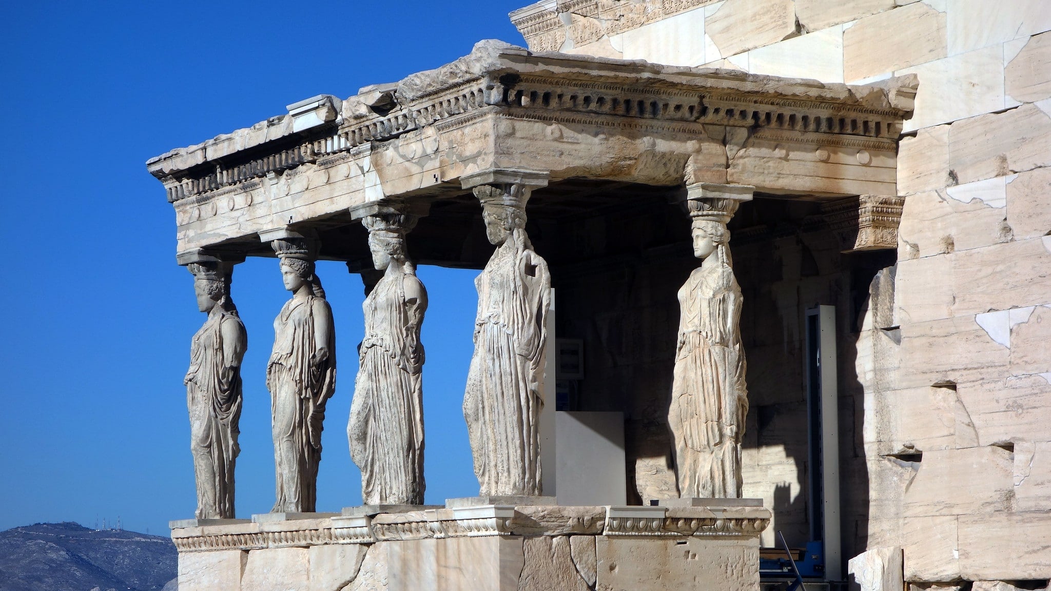 Full guide to the acropolis of athens: top 10 monuments to see 2026 - justice - iustitia. Bg Replica caryatids, south porch, the erechtheion
