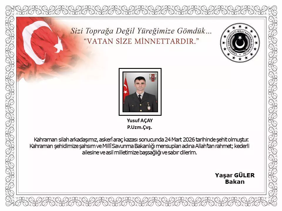 Acı haber geldi: 1 askerimiz şehit oldu! 2026
