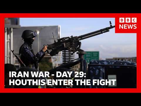 Houthis launch first attack on Israel as war enters second month | BBC News 2026