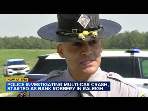 2 hurt including suspect in car crashes after bank robbery 2026