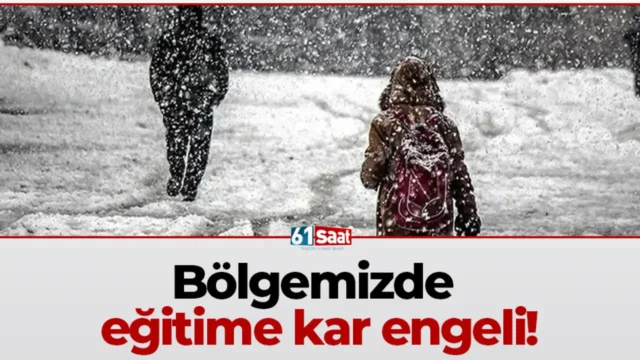 Bölgemizde eğitime kar engeli! 2026