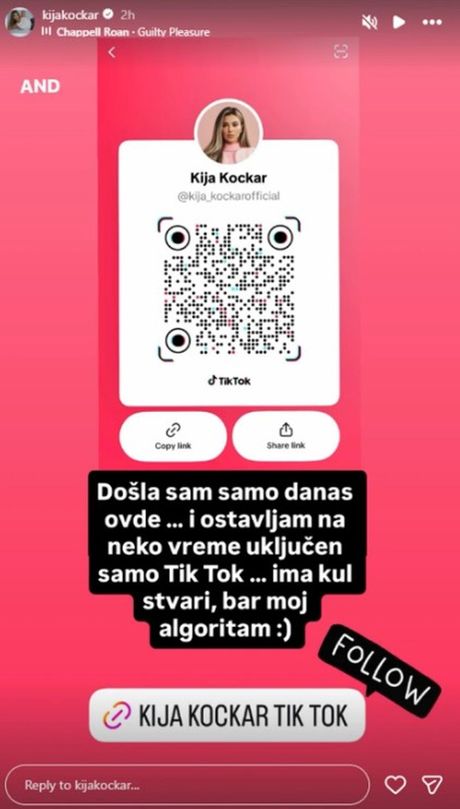 "Samo danas sam ovde" Kija Kockar donela šok odluku, oglasila se nakon posete onkologiji i saopštila "Samo danas sam ovde" Kija Kockar donela šok odluku, oglasila se nakon posete onkologiji i saopštila... 2026