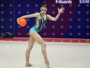 Анастасия Калева направи дебют на Световната купа по художествена гимнастика в Ташкент, Дара Стоянова е 15-а в многобоя след първите два уреда 2026 Анастасия Калева направи дебют на Световната купа по художествена гимнастика в Ташкент, Дара Стоянова е 15-а в многобоя след първите два уреда 2026