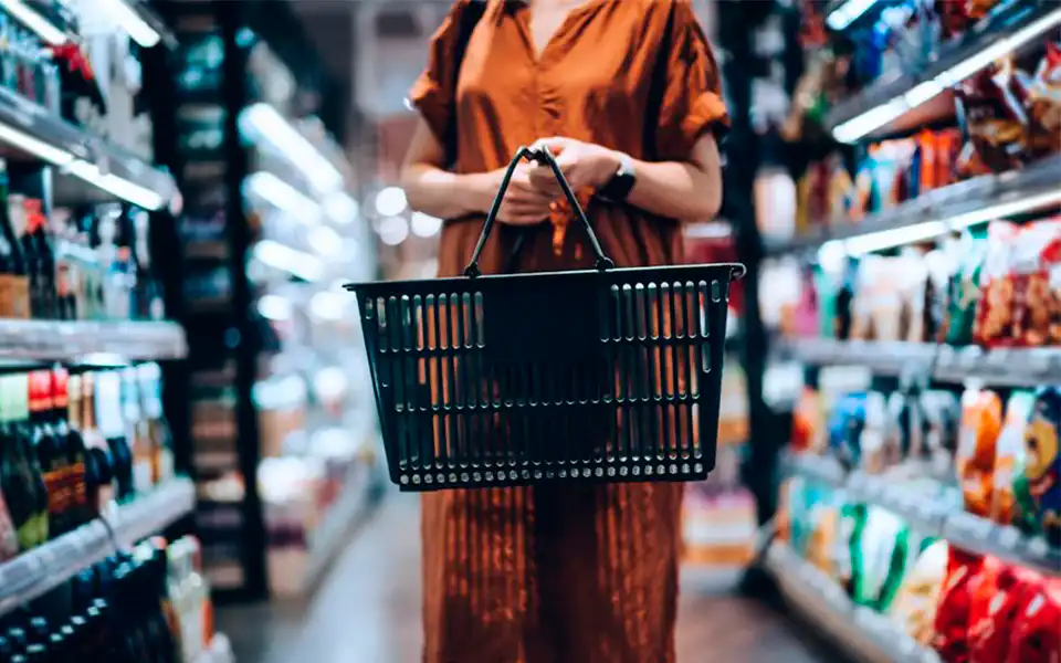 Supermercados cabaz alimentar
