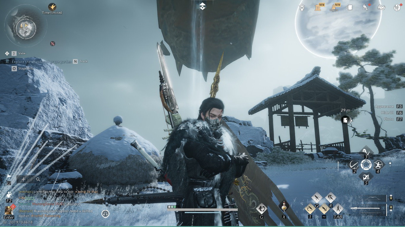 Пристигна второто поглавје од експанзијата hexi во играта „where winds meet“ со големи новитети и снежна зона 2026 - правда - юстиция Where winds meet new snow stage ambient скриншот од лична архива на иван стојановски