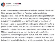 SHBA-Iran, armëpushim dy javor/ Trump: Kusht, hapja e plotë e Hormuzit. Teherani ka dërguar propozim me 10 pika 2026 SHBA-Iran, armëpushim dy javor/ Trump: Kusht, hapja e plotë e Hormuzit. Teherani ka dërguar propozim me 10 pika 2026