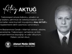 Trabzon Büyükşehir Belediyesi’nden taziye mesajı 2026 Trabzon Büyükşehir Belediyesi'nden taziye mesajı 2026