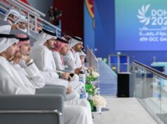 دورة الألعاب الخليجية الدوحة 2026 .. رئيس اللجنة الأولمبية القطرية يتوج الفائزين في منافسات السباحة 2026 دورة الألعاب الخليجية الدوحة 2026 .. رئيس اللجنة الأولمبية القطرية يتوج الفائزين في منافسات السباحة 2026