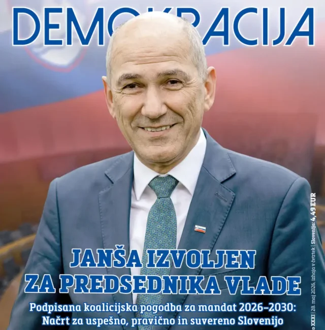 V novi Demokraciji preberite: Janša še četrtič premier, razkrivamo vsebino koalicijske pogodbe; Sindikati in nevladniki kot podaljšek globoke države; Intervjuja: Dimitrij Rupel in Adrijana Kocjančič 2026