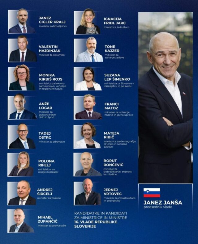 V ponedeljek in torek predstavitve ministrskih kandidatov, v četrtek potrjevanje ministrske ekipe v DZ 2026