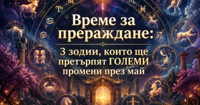 Време за прераждане: 3 зодии, които ще претърпят ГОЛЕМИ промени през май 2026