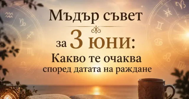 Мъдър съвет за 3 юни: Какво те очаква според датата на раждане 2026