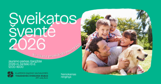 „Sveikatos šventė 2026“ Gargžduose – VSB kviečia bendruomenę patirti sveikatą praktiškai 2026