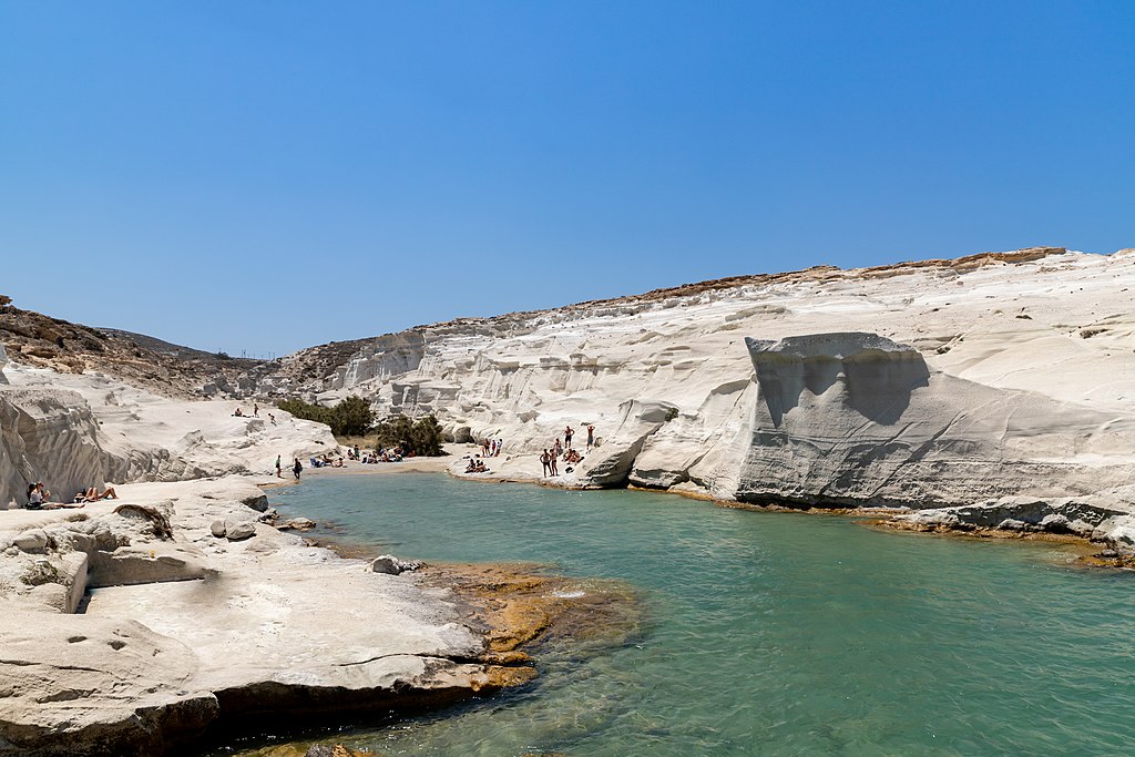 Sarakiniko beach, milos, greece