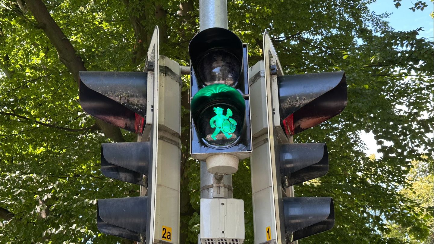 Ampelmännchen mal anders: wiesntrommler-ampeln in rosenheim 2026