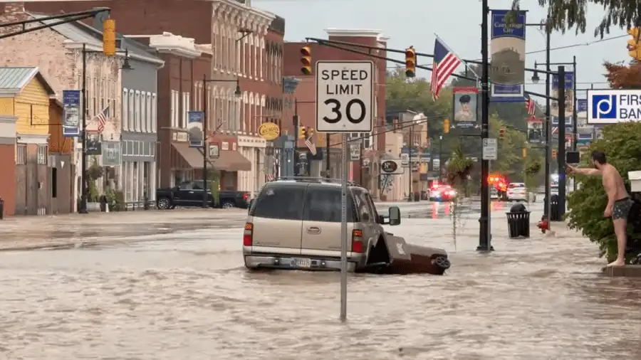 'Bigger event than anybody forecasted': 100-year flood rocks Indiana 2026