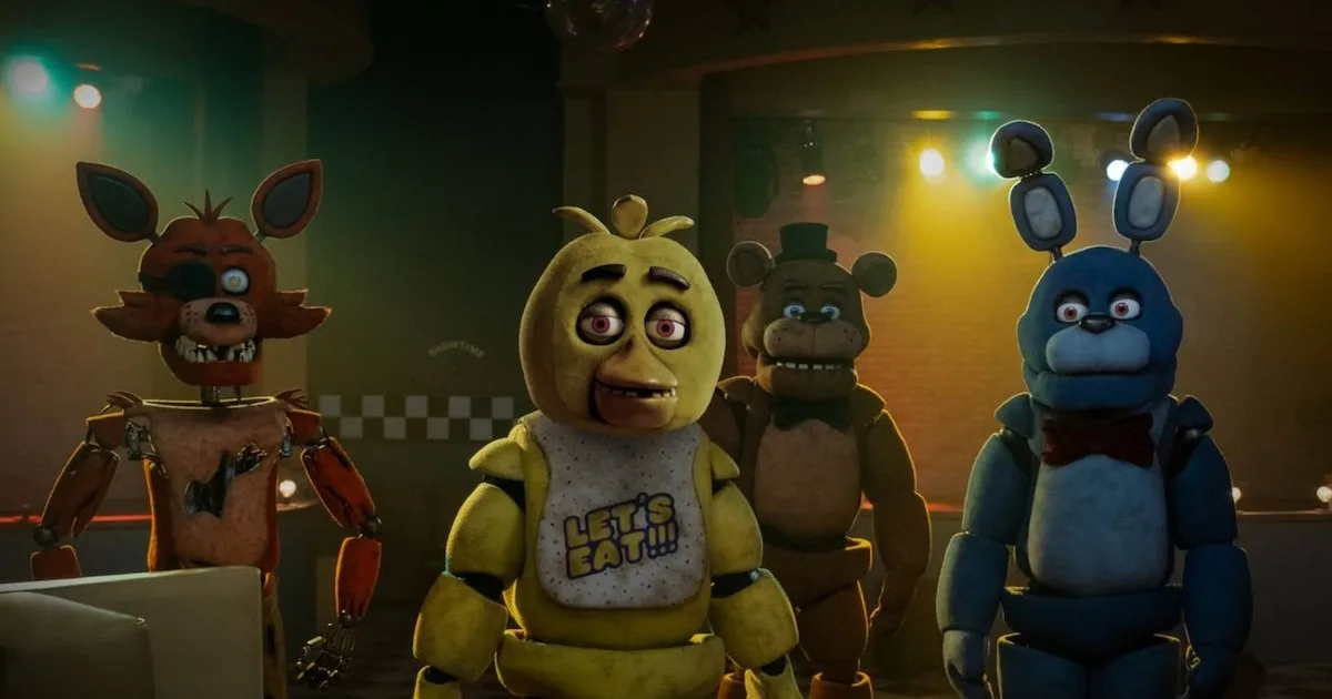 Οι μηχανικές μασκότ Freddy, Bonnie, Chica και Foxy από το Five Nights at Freddy’s
