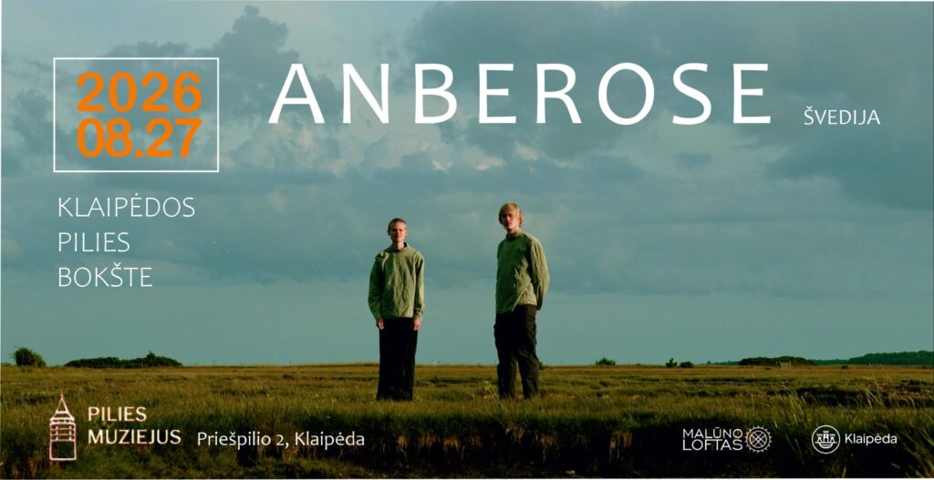 Išskirtinis atmosferinės ambient/dream muzikos vakaras – grupės „anberose“ (švedija) koncertas klaipėdos pilies bokšte. 2026
