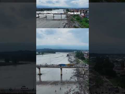 Video shows aftermath of Nepal's devastating flash floods #shorts 2026