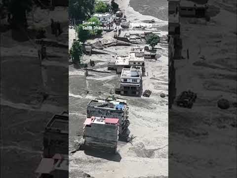 Video shows flash flood devastation in Nepal #shorts 2026