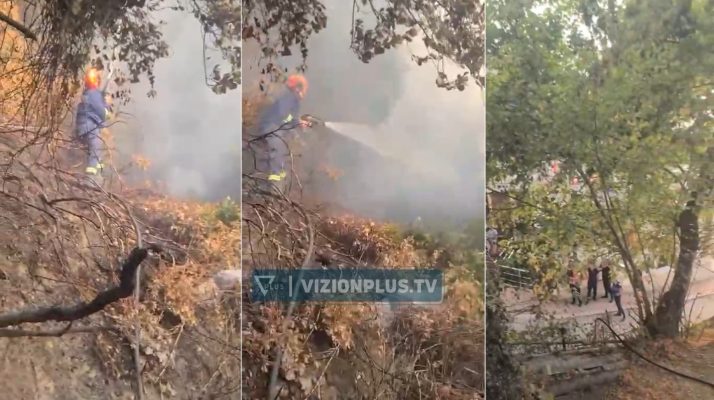 Vlorë/ zjarr pranë një hoteli në ujin e ftohtë, ndërhyjnë zjarrfikësit 2026