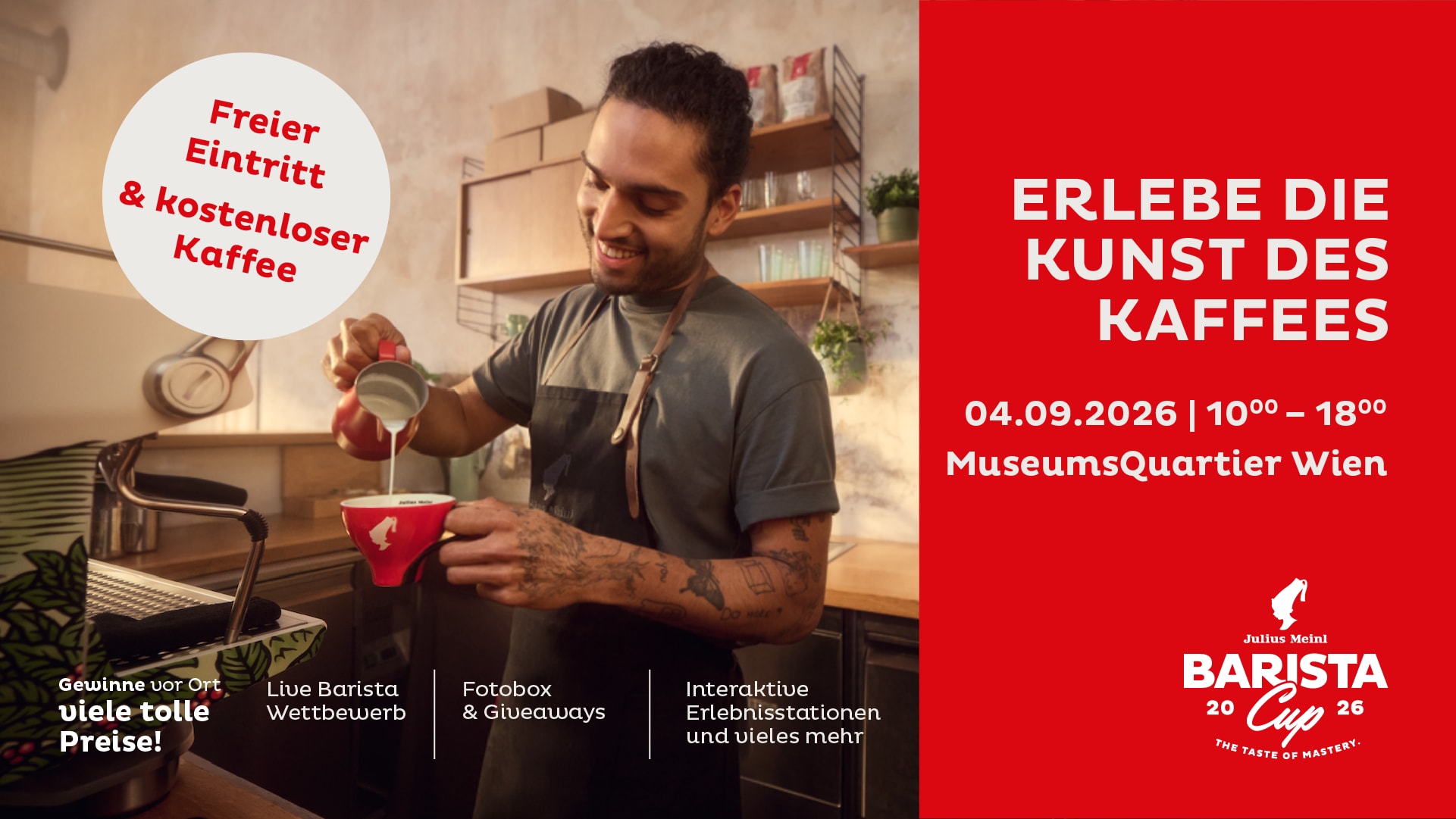 Werbung - großes kaffee-spektakel live erleben 2026
