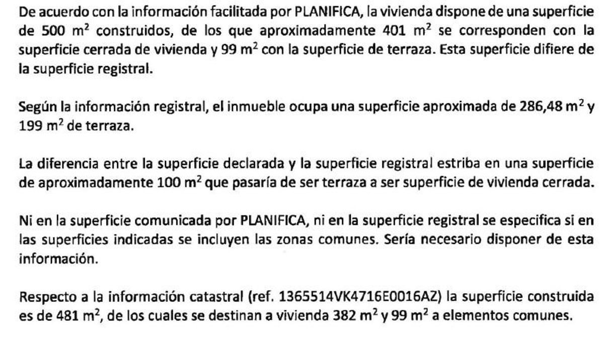 Extracto del expediente de la compra de planifica madrid