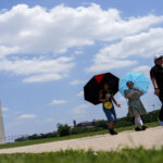 DC area in a heat wave through Thursday, raising severe storm risk 2026