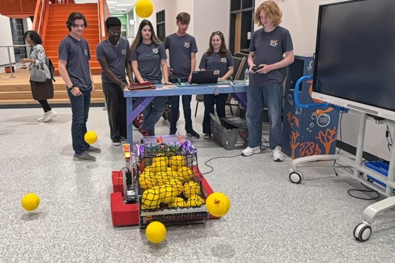 Students doing a hands-on project