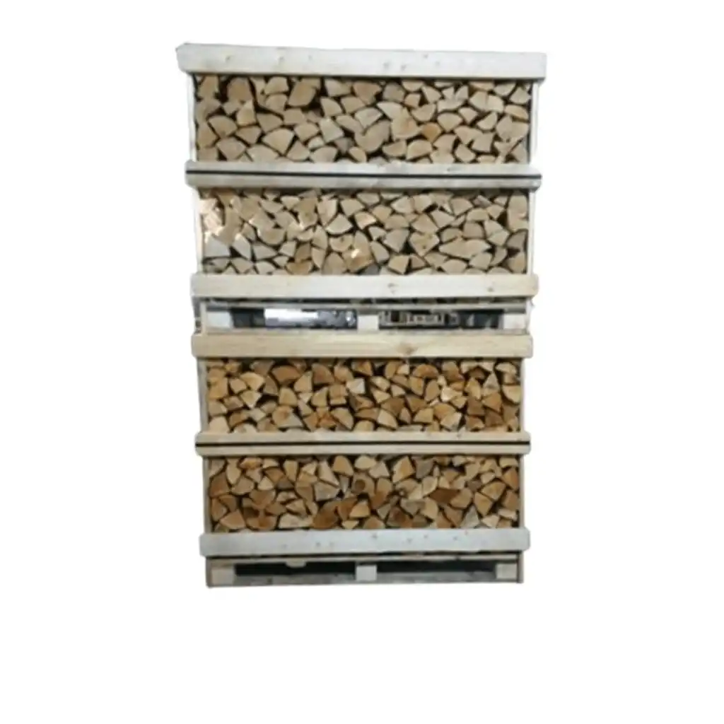 Kiln dried oak firewood on pallet boxes 1m3 wholesale 2026