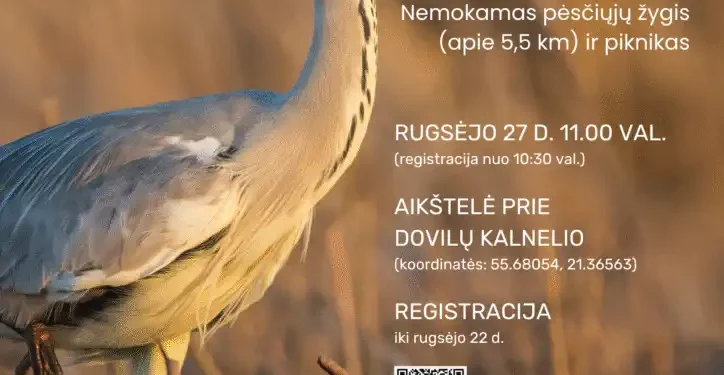 Klaipėdos rajono turizmo informacijos centras kviečia į pėsčiųjų žygį gamtos takais 2026
