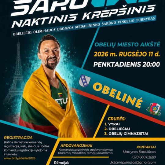 Obelių miesto šventė obelinė 2026 2026 obeli miesto vent obelin 2026 2026 19 iustitia. Bg gimtasis rokiškis
2026 m. Rugsėjo 11–13 d. Obeliuose
obelių miesto šventė obelinė 2026
šventės programa
rugsėjo 11 d. Miesto aikštėje
20. 00 val. Olimpiados bronzos medalininko... Obelių miesto šventė obelinė 2026 2026 2026-09-08 13:29:39 teisingumas - iustitia. Bg