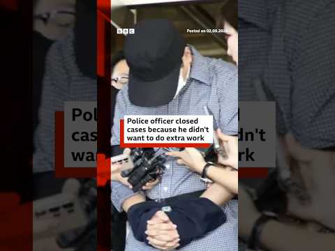 Police officer closed cases to avoid doing extra work. #SouthKorea #BBCNews 2026