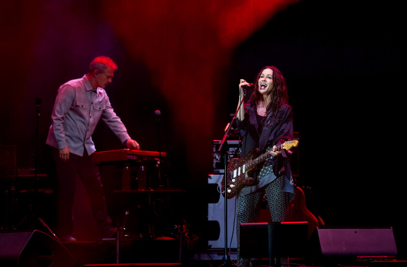Review: alanis morissette, queen of confessional songwriting, recrowned for a new generation at riot fest 2026 - justice Alanis morissette performs on sunday at riot fest in douglass park.
